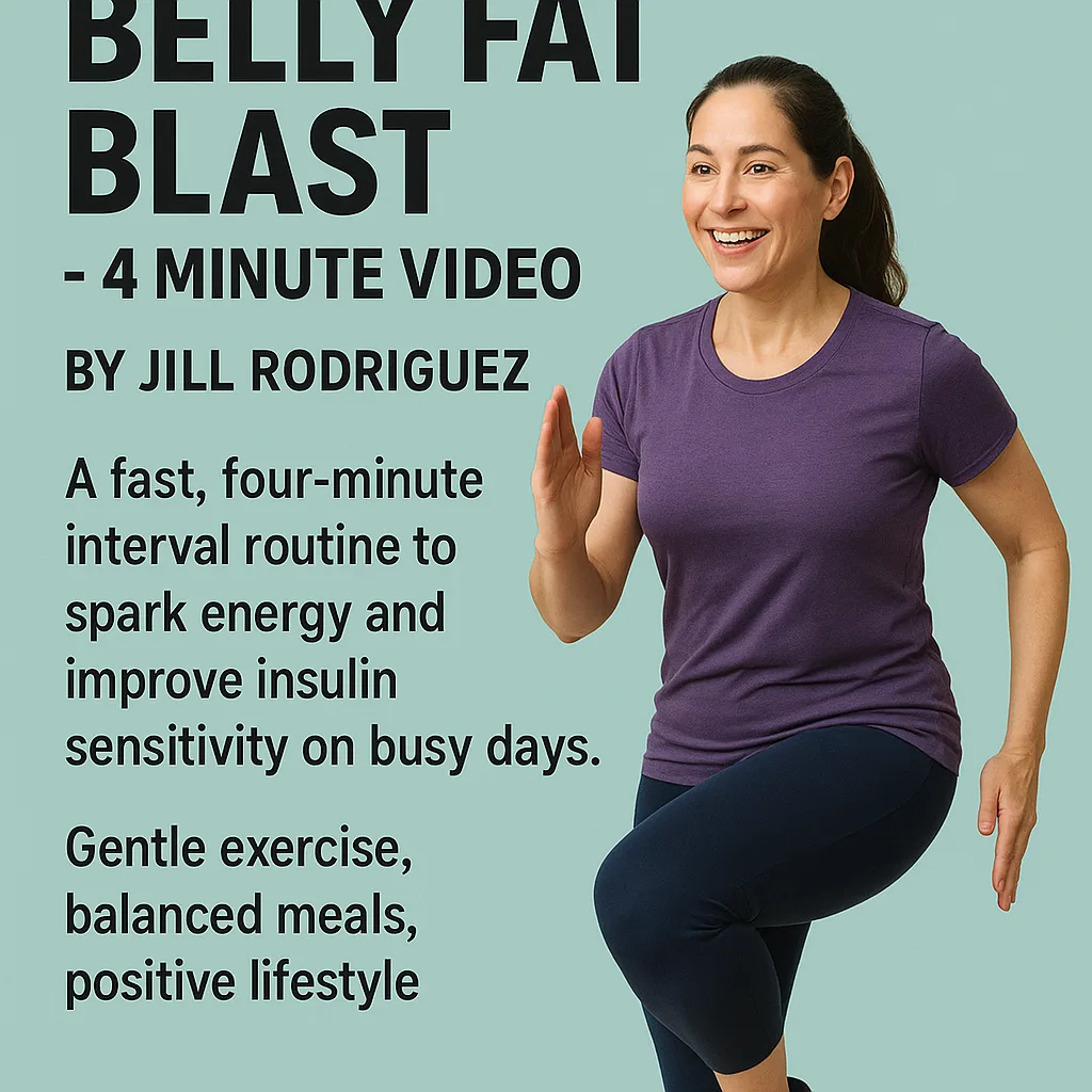 Belly Fat Blast – 4 Minute Video by Jill Rodriguez