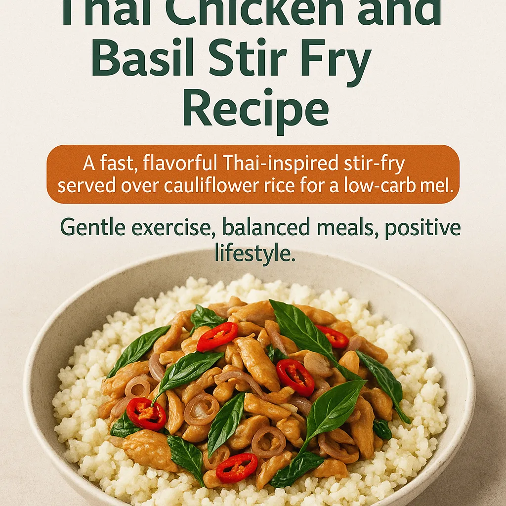 Diabetic‑Friendly Thai Chicken and Basil Stir Fry Recipe